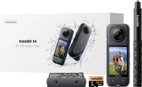 Insta360 X4 Adventure Bundle 360° Action Cam 360°, 8K
