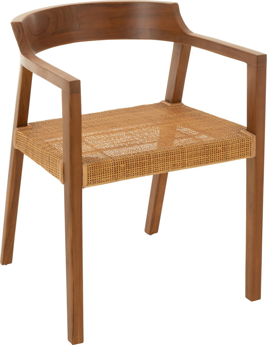 J-Line stoel Emma - Hout - Bruin
