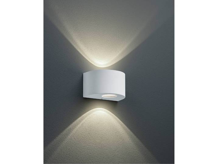 LED-Wandleuchte Rosario 15 x 9 x 11cm Weiß/Weiß