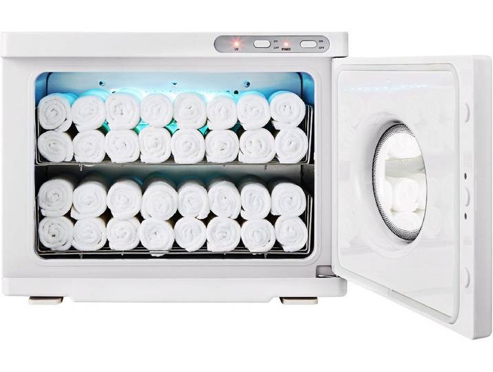 VEVOR 23 l Handdoekverwarmer Kompressen Handdoek Handdoekverwarmer 50-60 Handdoeken\, Handdoekwarme Kast Handdoekwarme Kast met UV-lamp\, Kompressenverwarmer Warme Handdoekverwarmer 360° Verwarmingsfunctie