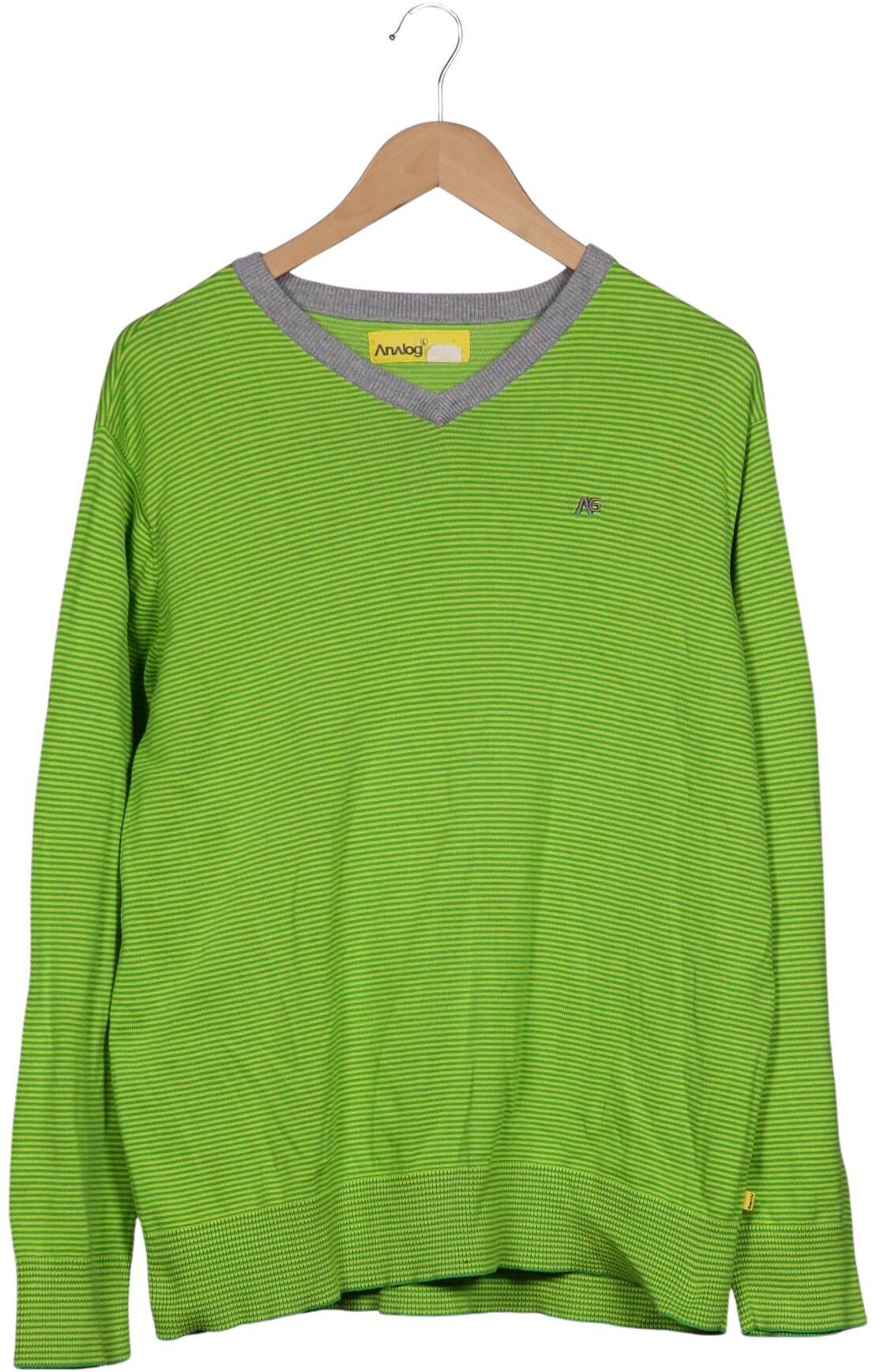 Analog Herren Pullover, Grün, Gr. L, Baumwolle - Second Hand