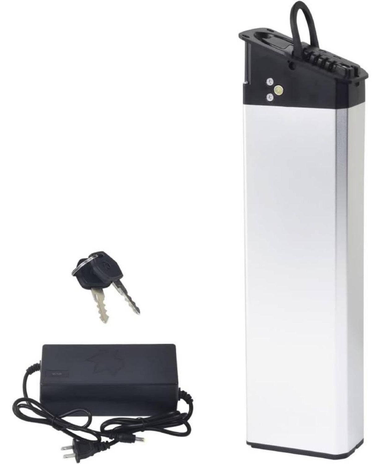 E-Bike Akku TOURUP Son of the Wind 009 48V 17,5Ah BMS 30A Aluminiumgehäuse Kompatible Fahrzeugmodelle: EP-2 PRO - Silber