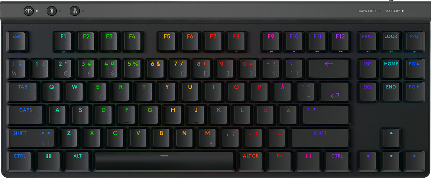 Logitech G515 Tkl Lightspeed Trådlöst Gaming Tangentbord [Linear] - Svart