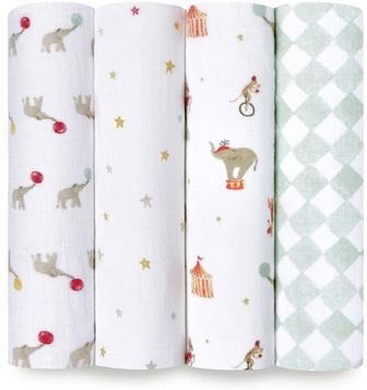 aden + anais aden+anais essentials 4-Pack 100% Cotton Muslin Swaddle Blankets