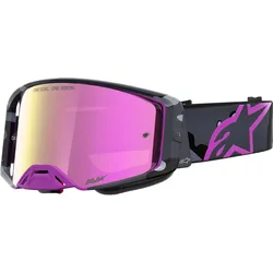 Alpinestars Supertech LE Lone, Crossbrille verspiegelt - Schwarz/Grau/Lila Pink-Verspiegelt - Einheitsgröße