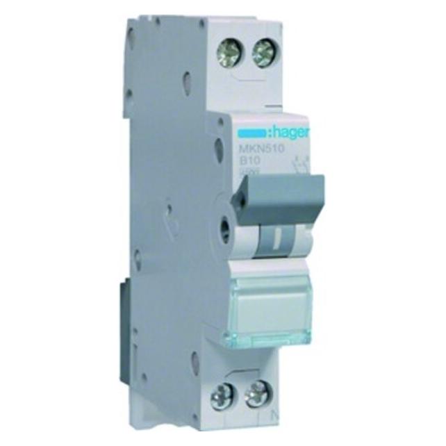 Hager LS-SCHALTER 1P+N 10A-B 6KA1PLE / MKN510 (MKN510)