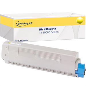 kompatibel für Oki 45862814, 10000 Seiten, gelb