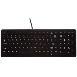 Active Key AK-CB7000F Hygiene-Tastatur - QWERTZ Deutsch - Schwarz