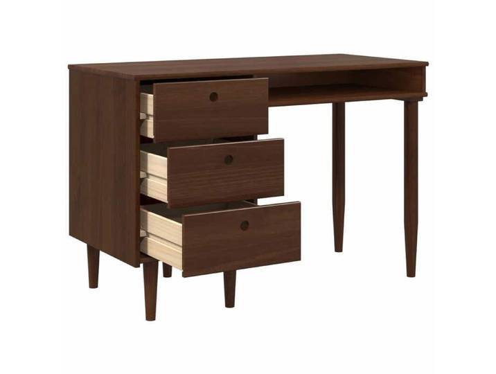 VIDAXL(8832)Bureau BILBAO Caramel foncé 114 x 53 x 75 cm Bureau secrétaire