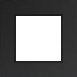 Hager WAD8100X07 Rahmen 1fach, A.8, eclipse alu, gebürstetes Aluminium