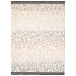 Biederlack Kuscheldecke Arabesk 150 x 200 cm Mischgewebe Beige