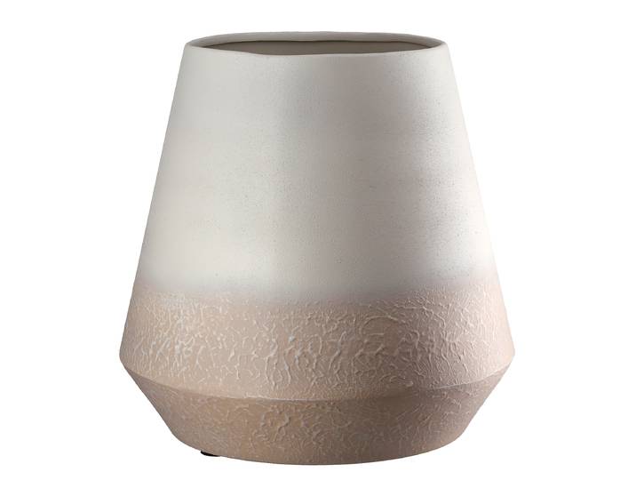 Vase Echo bord rond Ø 24cm Beige