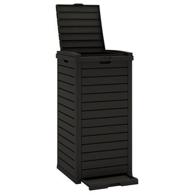 Helloshop26 - Abfalleimer für den Außenbereich 41 x 41 x 86 cm schwarz Polypropylen 02_0006069
