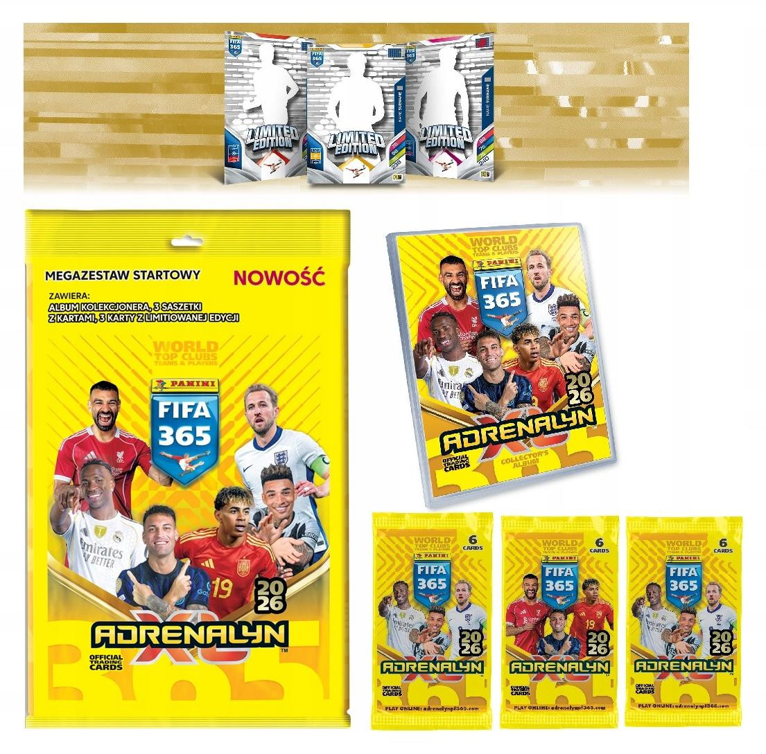 Topps Europe Limited Panini FIFA 365 2026 Mega startpakket voor voetbalfans
