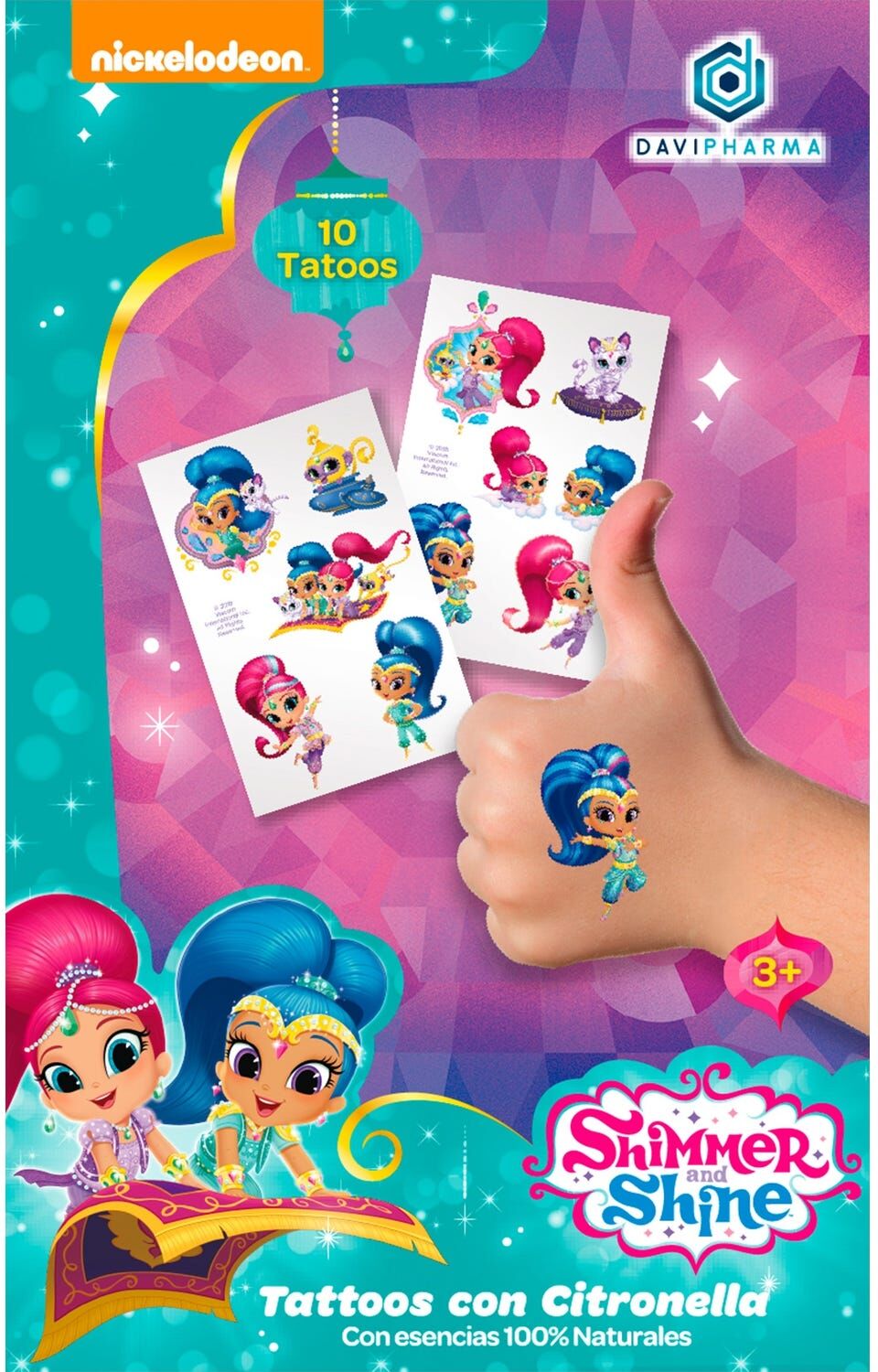Davipharma Caja Tattoos Citronella Shimmer & Shine