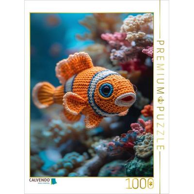 CALVENDO Puzzle gehäkelter Fisch | 1000 Teile Lege-Größe 64x48cm Foto-Puzzle für glückliche Stunden