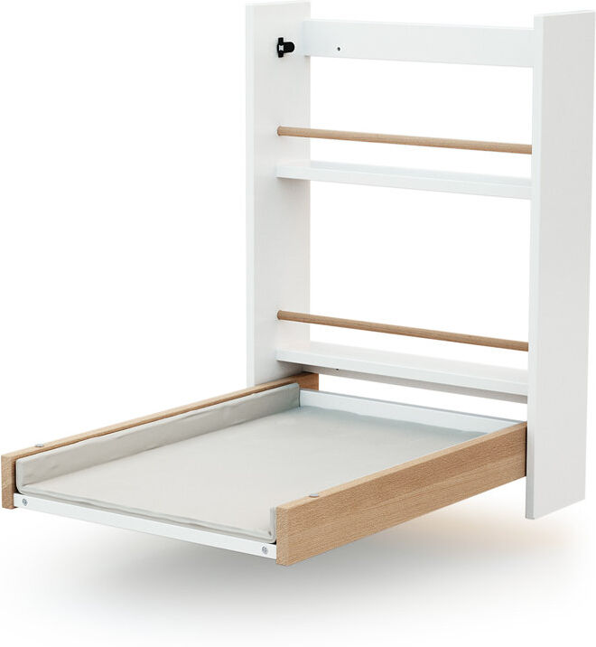 17 Stories Changing Table , Changing Pad Included Natural/Grey 78cm H X 56cm W X 78cm D