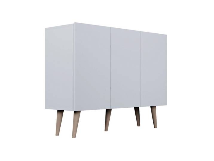 Petits-meubles Sideboard Toronto Weiß, 120x95.5x40 cm, Kleinmöbel, Kommoden, Sideboards