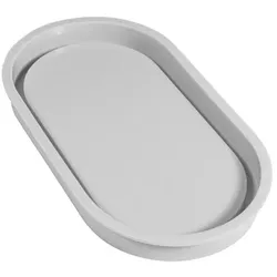 Silikon Gießform Untersetzer "oval", 17,8 x 9,5 cm