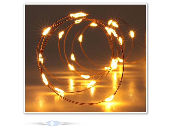 Lichterkette, 40 LEDs, zum Aufhängen, Innenbereich, L 195 cm