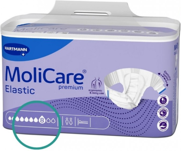 Molicare Premium Elastic 8 Gotas Tam S 26 unidades