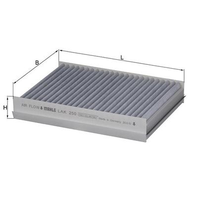 Mahle Filter, Innenraumluft [Hersteller-Nr. LAK250] für Jaguar