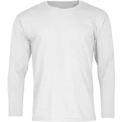 Fruit of the Loom VALUEWEIGHT LONG SLEEVE T Herren Langarm Shirt mit Rundhalsausschnitt, weiß, L