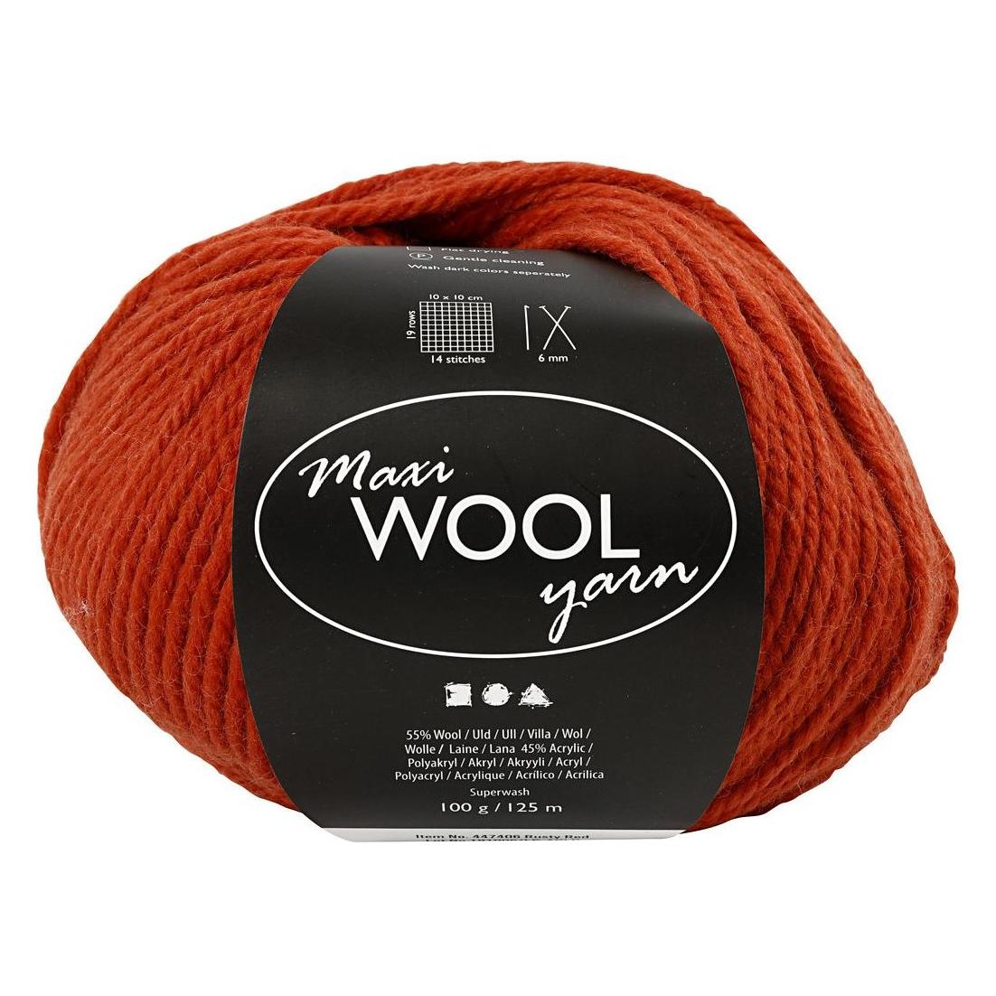 Creativ Company Wolle 100 g Rot (125 m) (447406)