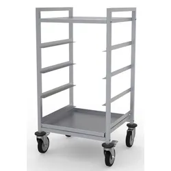 Combisteel Geschirrkorbwagen mit 4 Schienen und 4 Rollen