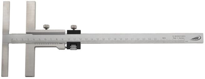 Pied à coulisse de traçage 250 mm avec réglage fin longueur de butée 135 mm HELI ; Helios-Preisser (0344502)