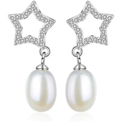 Perlenohrringe AILORIA "Ohrringe MIZUKI", silber, Ohrringe, Damen, Silber 925 (Sterlingsilber)