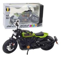[n]fibrecare Lean Toys Chopper Metall Motorrad Lichter Geräusche Schwarz Grün Teile 1:12 (65615298)