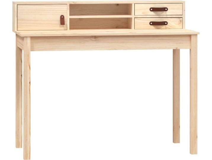 vidaXL Bureau 110x50x93 cm pin massif
