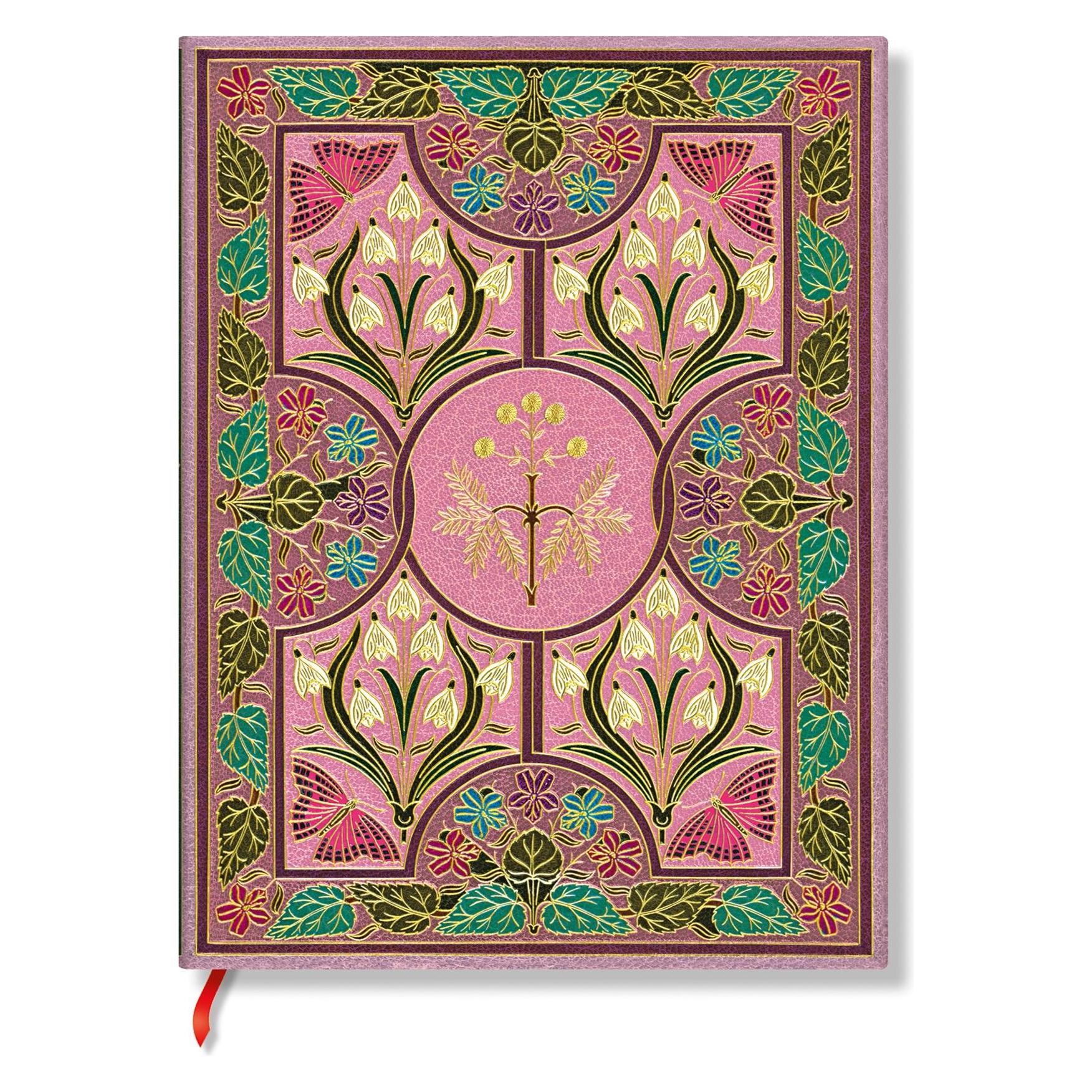 Paperblanks Notizbuch Softcover Mimose Midi LIN (A6+, Liniert, Weicher Einband) (FB1556-8)