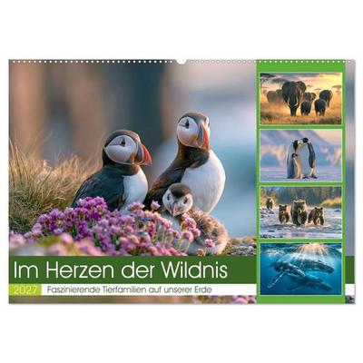Im Herzen der Wildnis (Wandkalender 2027 DIN A2 quer), CALVENDO Monatskalender