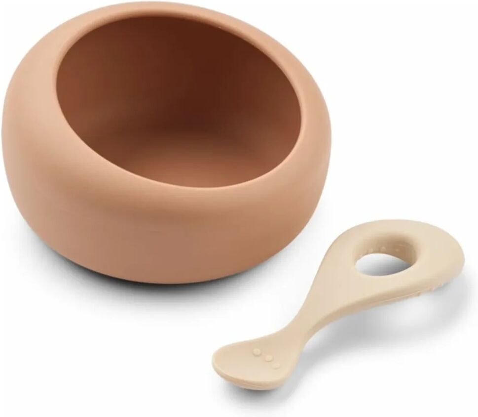 Liewood Bol et cuillère en silicone Sparia Tuscany rose/Apple blossom taille unique