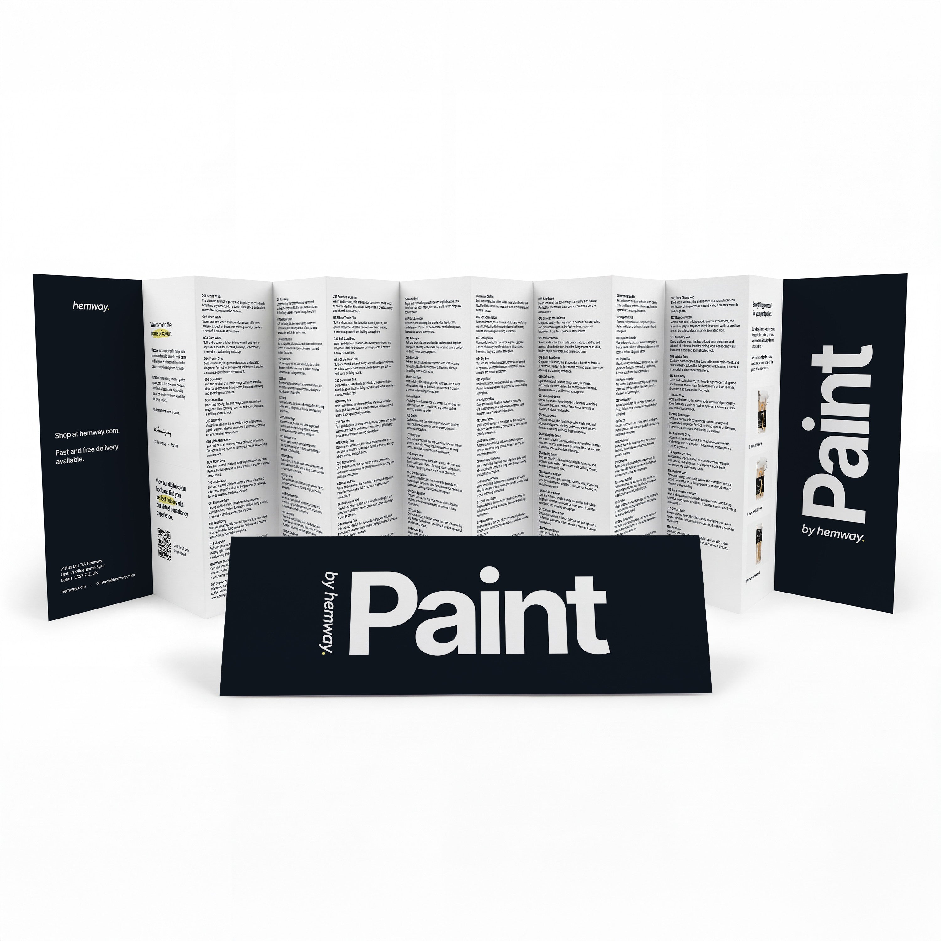 Hemway Paint Colour Sample Booklet - Booklet