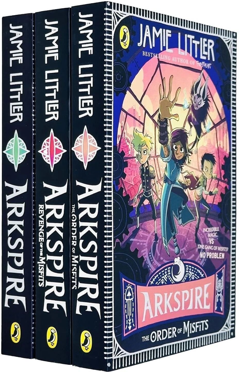 Puffin Arkspire Series 3 Books Collection Set by Jamie Littler - Paperback Fantasy Adventure Set for Ages 9-12 - Complete Trilogy