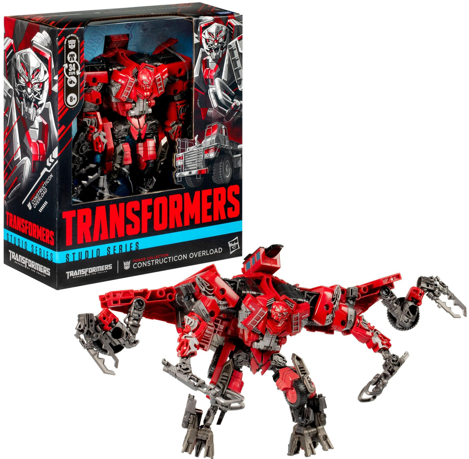 Hasbro Transformers Studio Series Overload Leader Class Figurine, 22 cm