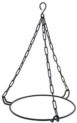 Minuteman International "Achla Designs Hanging Ring for 12"" Bowl, 11 Inch Diameter, Black Powder Coat Finish"