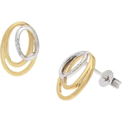 GLIZZ GL1685 Damen-Ohrringe Gold 585 Diamant-Ohrstecker
