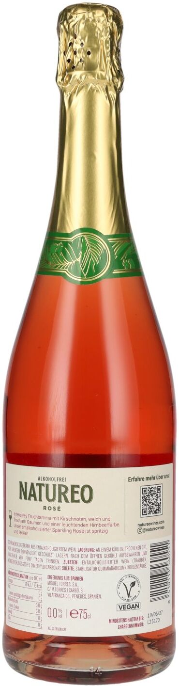 Torres Natureo Sparkling Rosé alkoholfrei 0,75l