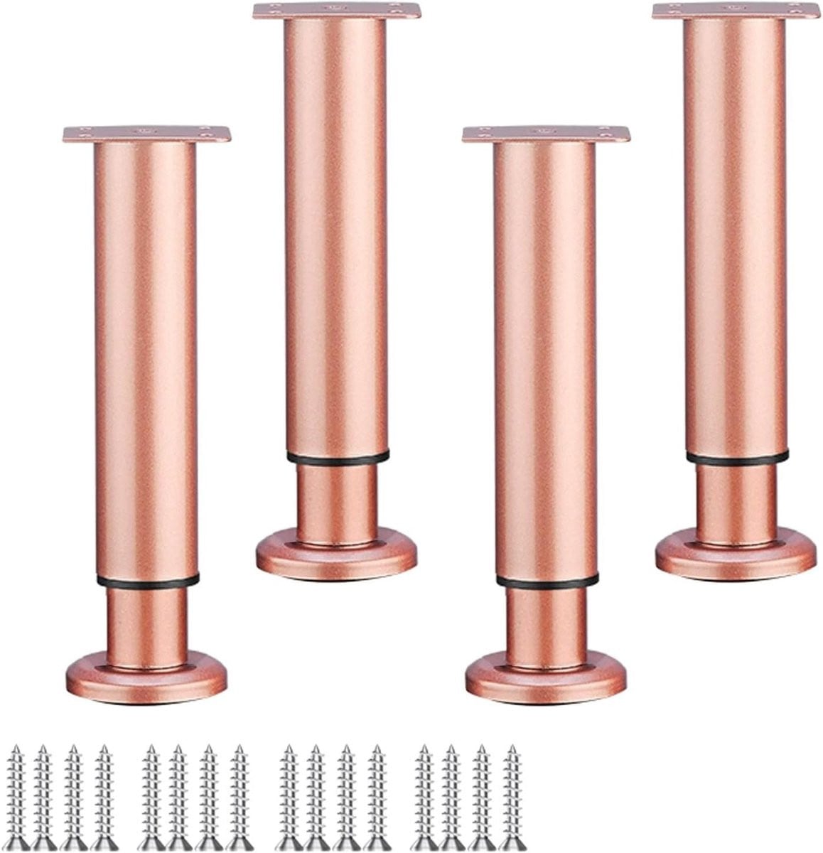 Verstelbare meubelpoten - Set van 4 metalen tafelsteunen - Goud