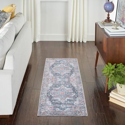 New Concept Washables Persian Boho Machine Washable Area Rug