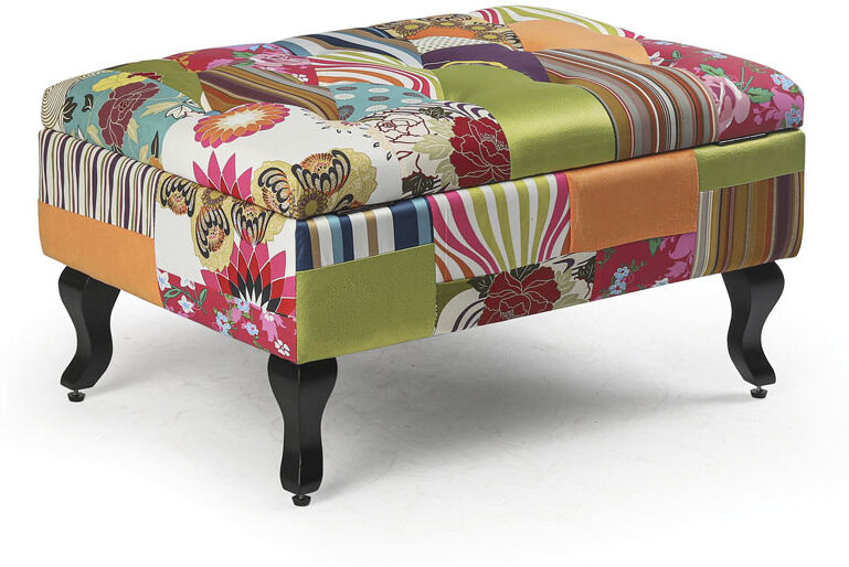 B2B Partner Patchwork Fußhocker, Taburet RELAX