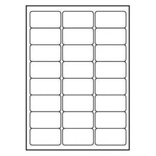 Logo Etiketten A4, matt, weiss, 25 Stk. (32218)