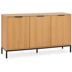 SIDEBOARD Auri 3 türen Eichenfarbe