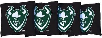 Skip's Garage Portland State University Vikings Black Cornhole Bags