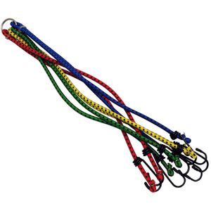 Filmer Gepäckspanner 38014, Gepäckspinne mit Haken, 80 cm Länge, 8-armig, farbig