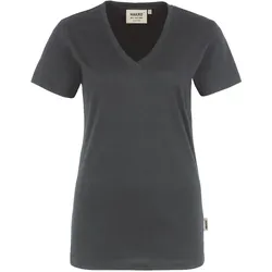 Damen T-Shirt "Classic" V-Ausschnitt 126 - XS - anthrazit